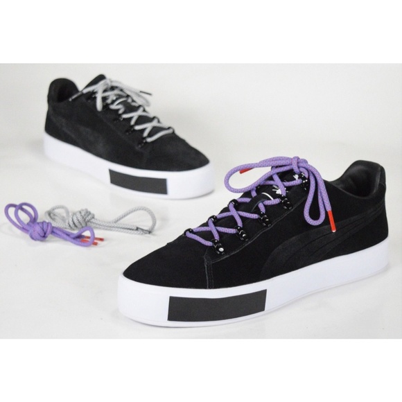 Puma Other - PUMA X Dp Court Platform S Black Sneakers 9.5 NEW